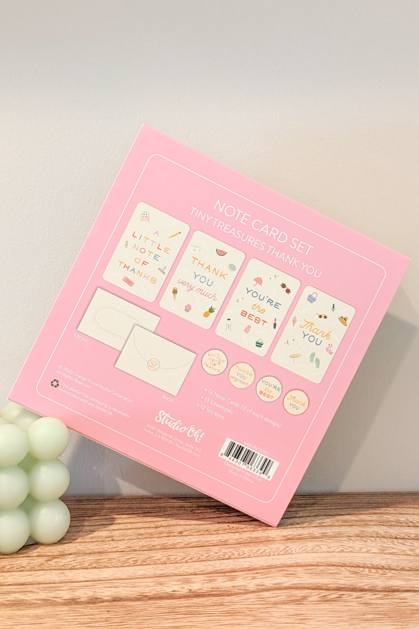 Tiny Treasures Thank You Note Card Set