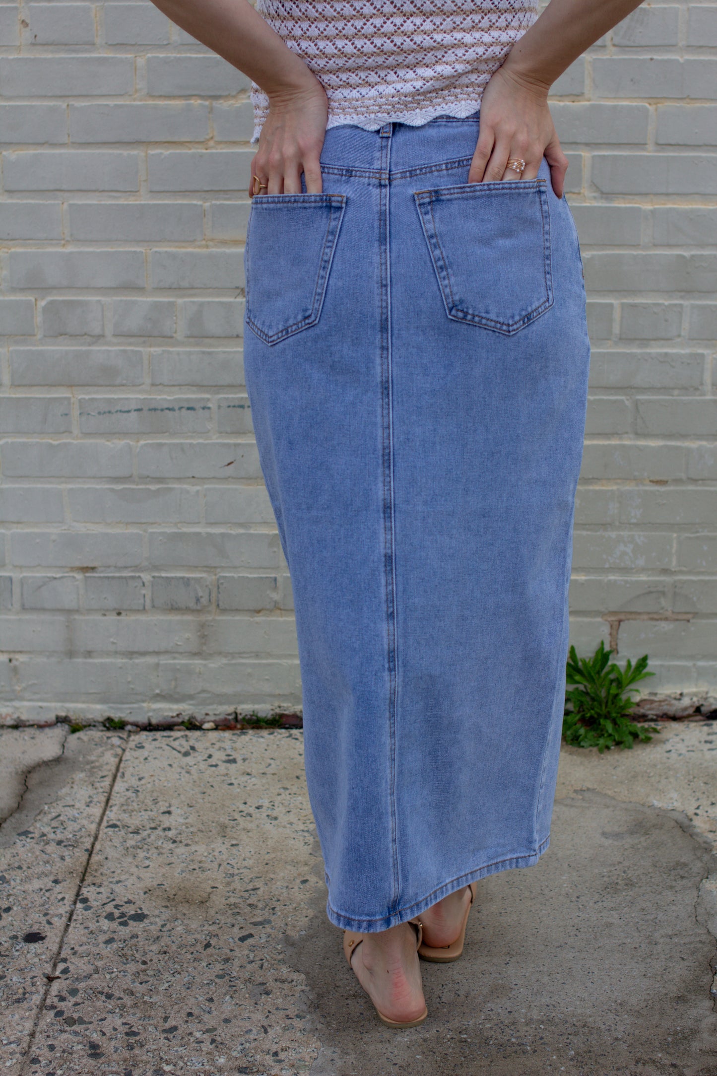 Denim Darling Midi Skirt