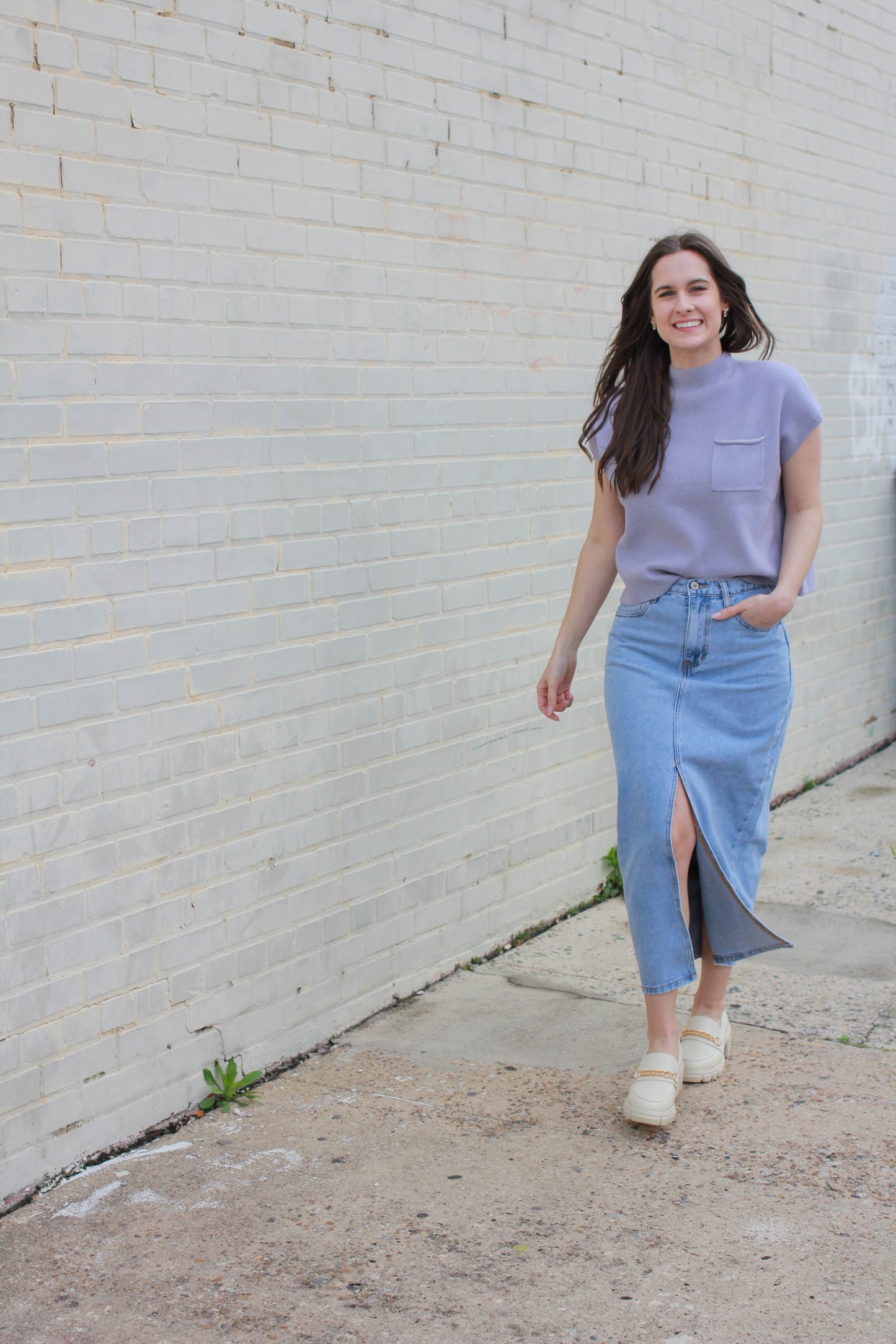 Denim Darling Midi Skirt