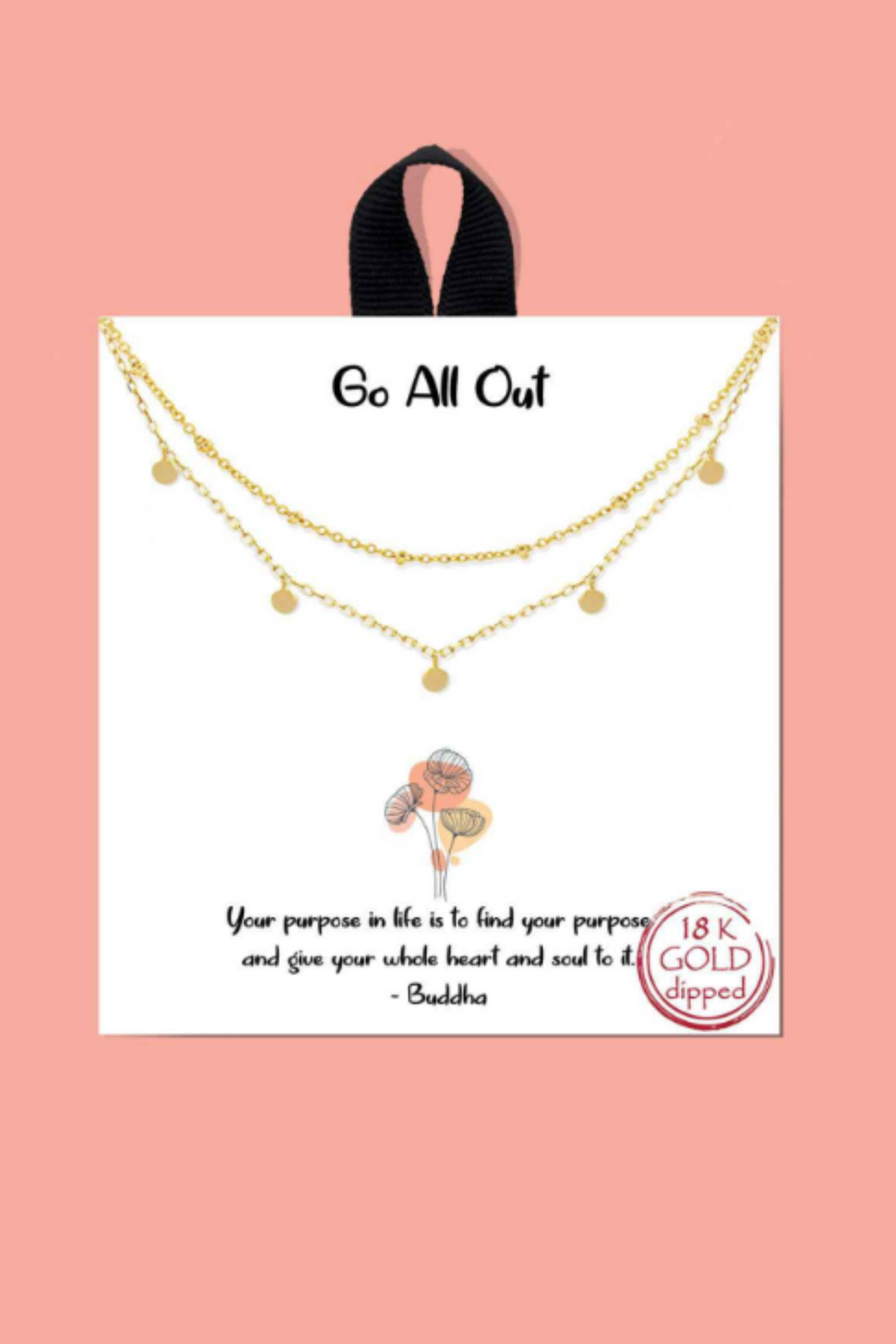 Go All Out Gold Dipped Necklace