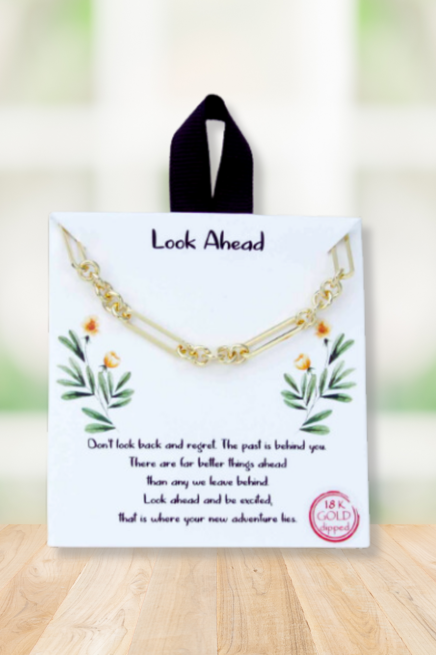 Look Ahead Gold Dipped Necklace