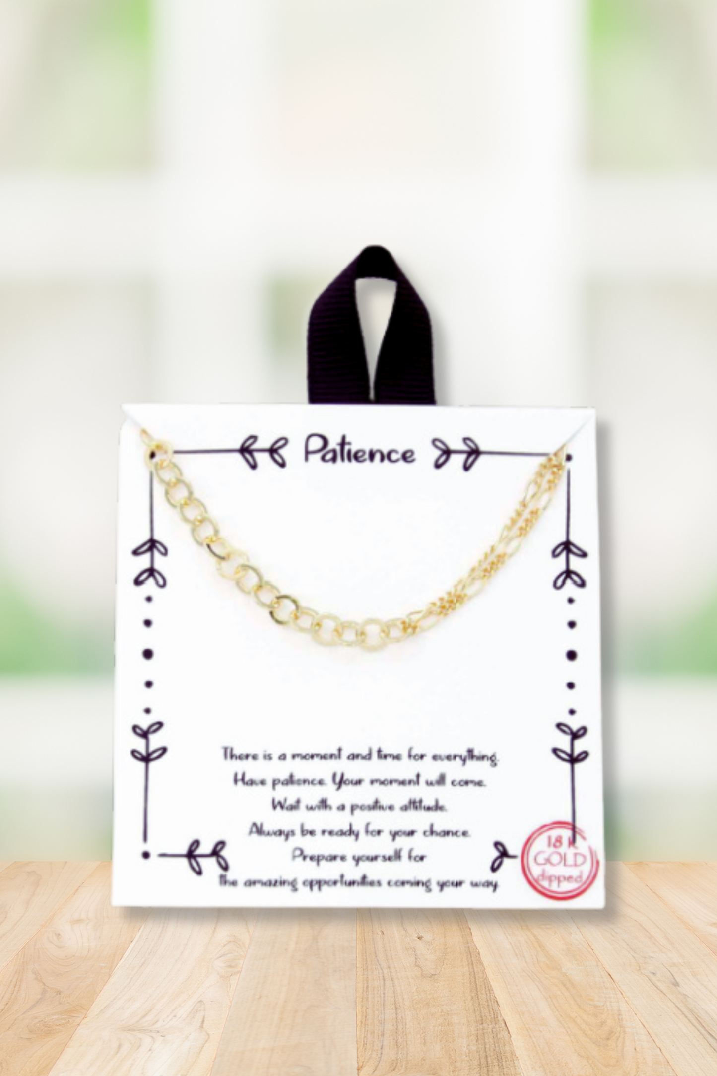 Patience Gold Dipped Necklace