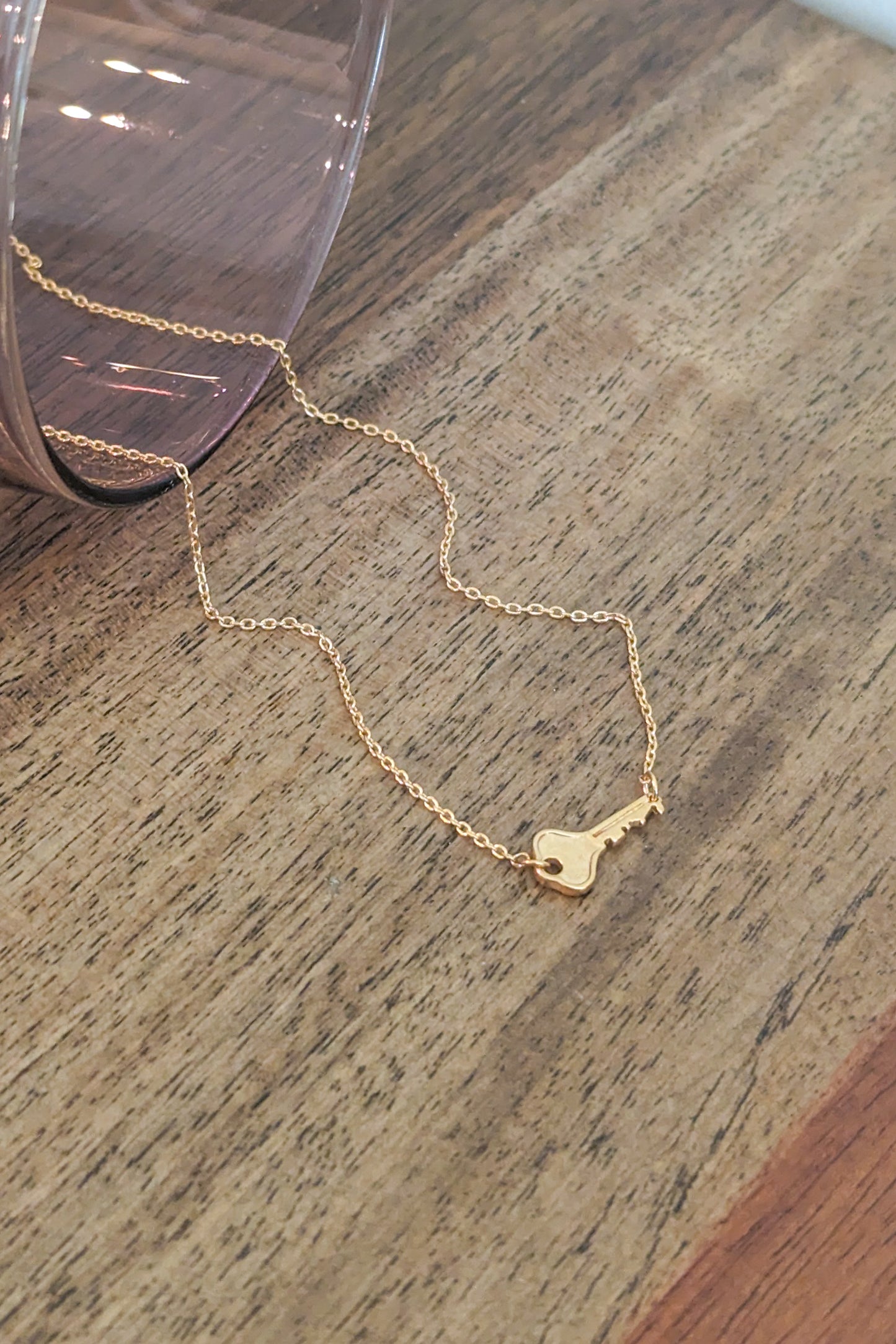 Key To All Gold Dipped Necklace