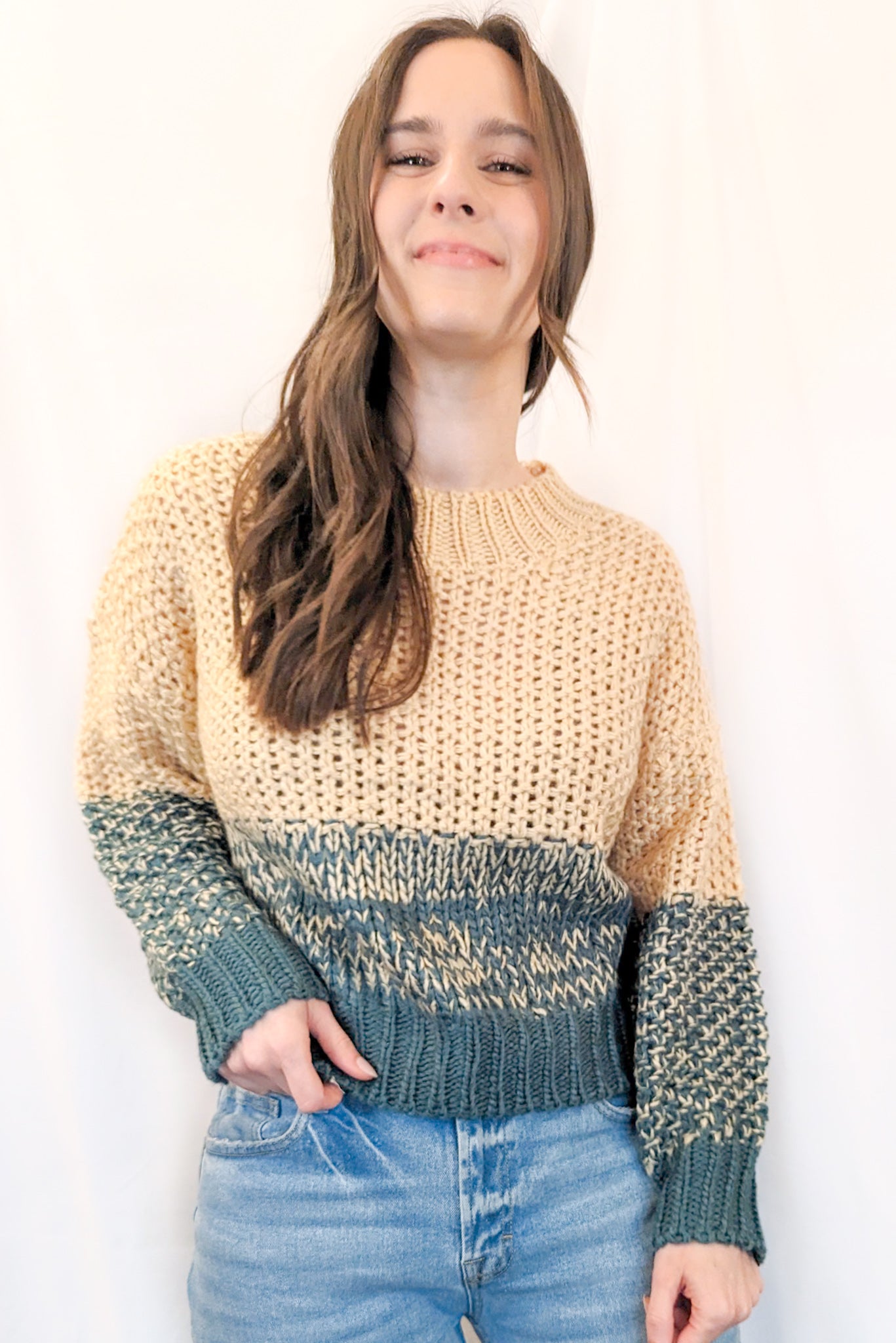 Mixed Media Sweater