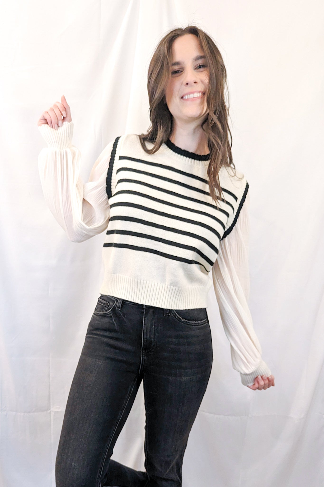 Sailor's Striped Sweater Top