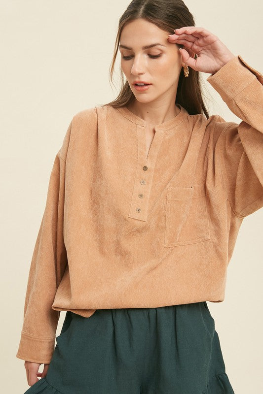 Corduroy Classic Top