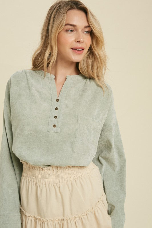 Corduroy Classic Top