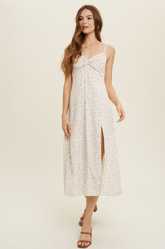 Gardenia Twist Midi Dress - FINAL SALE