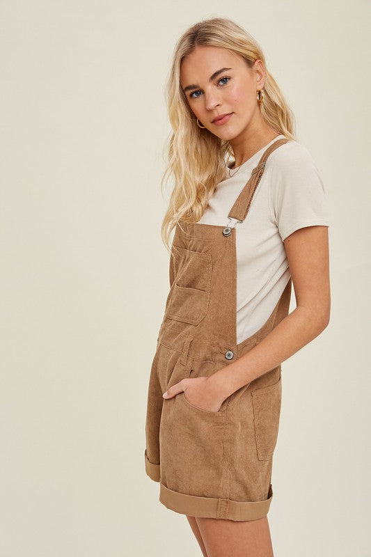 Cuffed Cutie Corduroy Shortall - FINAL SALE