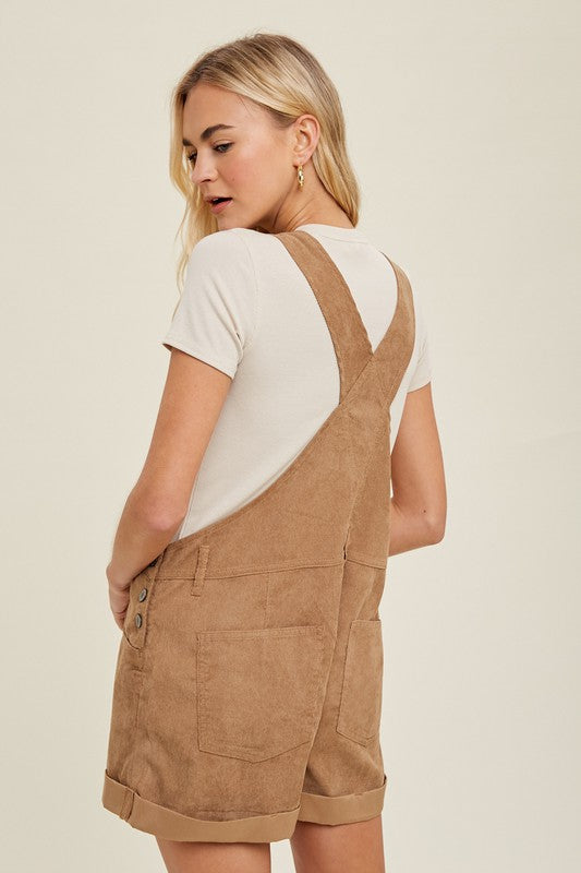 Cuffed Cutie Corduroy Shortall - FINAL SALE