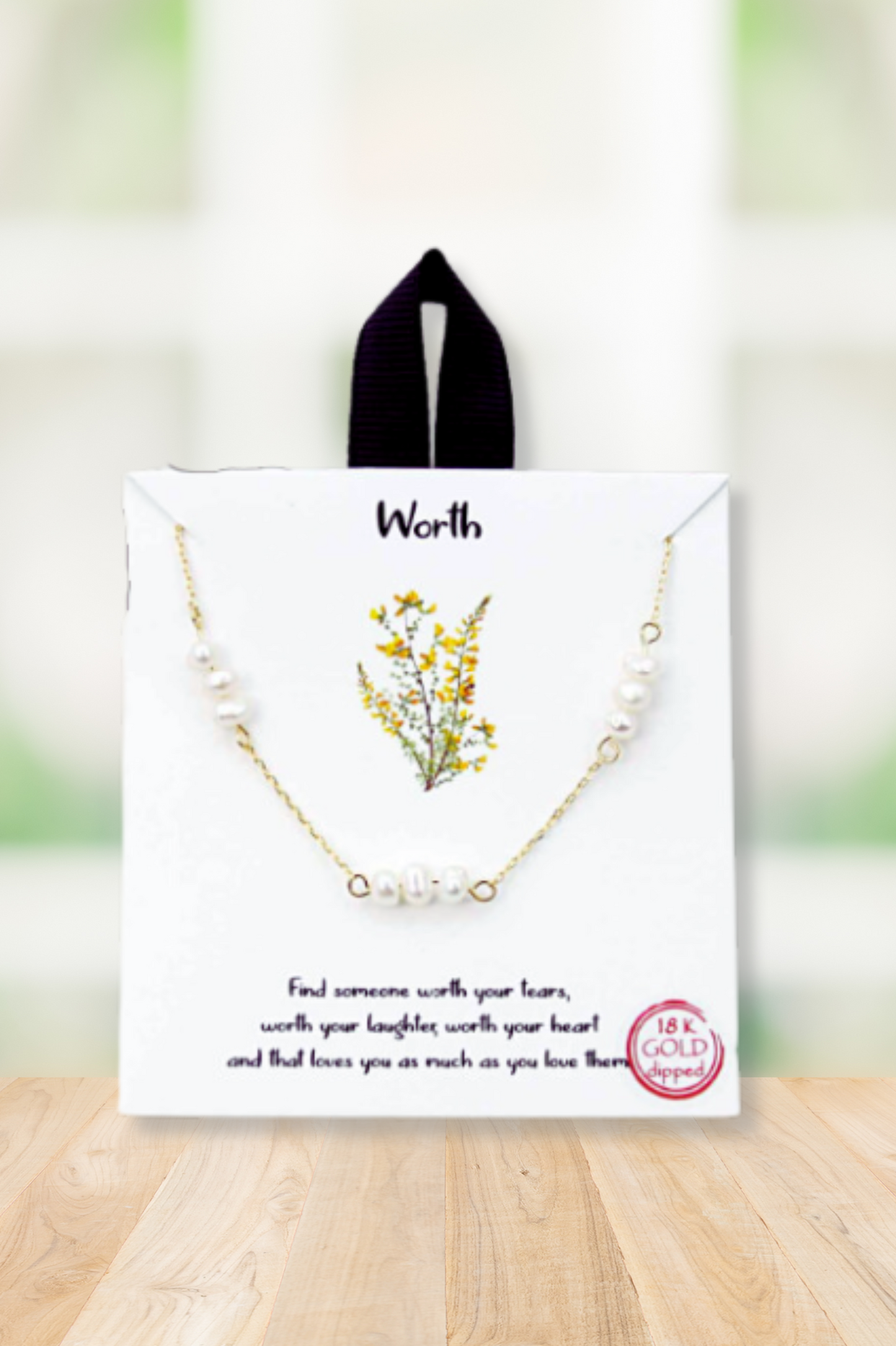 Know Your Worth Gold Dipped Necklace